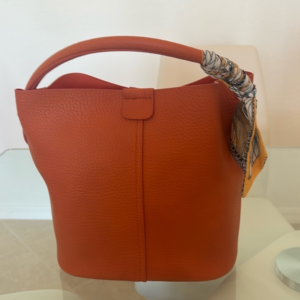 Orange Elegant Vegan Women's Bag